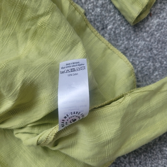 Brand New with tags George Asda Green Cross Over Top 100% Cotton Size 12. - Picture 6 of 6